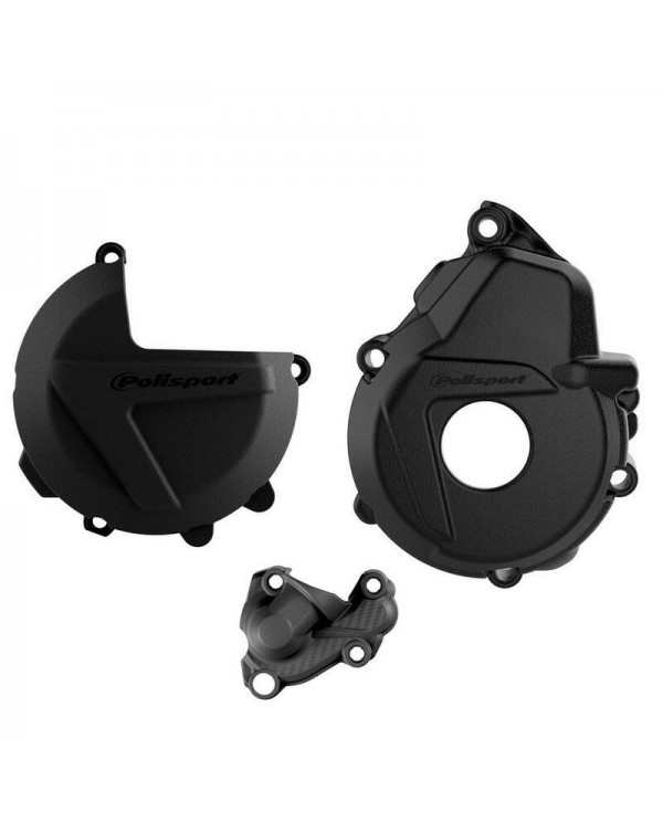 Protector Tapa Embrague+Encendido+Bomba de Agua Polisport HVA FE 250 19-23 KTM EXC-F 250 17-23 Protector Tapa Embrague+Encendido+Bomba de Agua Polisport HVA FE 250 19-23 KTM EXC-F 250 17-23