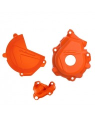 Protector Tapa Embrague+Encendido+Bomba de Agua Polisport HVA FC 250 16-22 KTM SX-F 250 16-22 Protector Tapa Embrague+Encendido+Bomba de Agua Polisport HVA FC 250 16-22 KTM SX-F 250 16-22