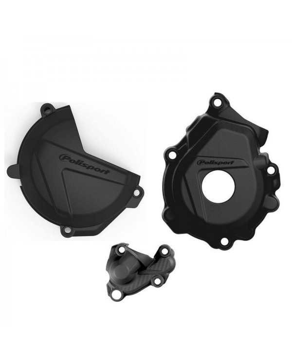 Protector Tapa Embrague+Encendido+Bomba de Agua Polisport HVA FC 250 16-22 KTM SX-F 250 16-22 Protector Tapa Embrague+Encendido+Bomba de Agua Polisport HVA FC 250 16-22 KTM SX-F 250 16-22