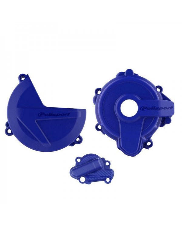 Protector Tapa Embrague+Encendido+Bomba de Agua Polisport Sherco SE 250/300 14-.. Azul