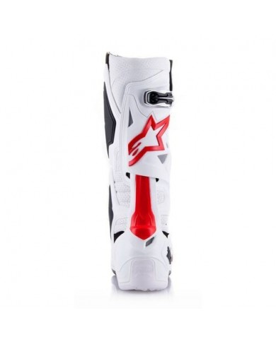 Botas Alpinestars Tech 10 Supervented Blanco/Rojo Fluor