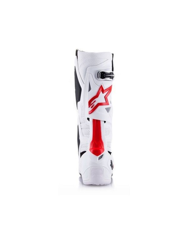 Botas Alpinestars Tech 10 Supervented Blanco/Rojo Fluor