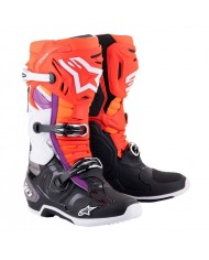 Botas Alpinestars Tech 10 Rojo Fluor/Naranja Fluor