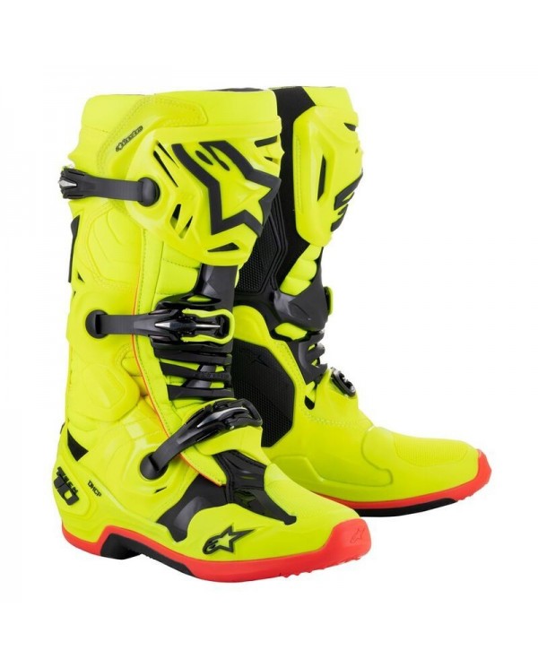 Botas, Alpinestars Tech 10, Amarillo Fluor,motocross,enduro