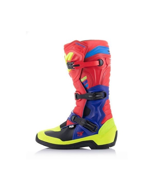 Botas Alpinestars Tech 3 Rojo/Azul/Amarillo