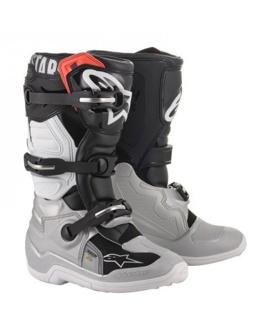 Botas Infantiles Alpinestars Tech 7 S Negro/ Plata Botas Infantiles Alpinestars Tech 7 S Negro/ Plata
