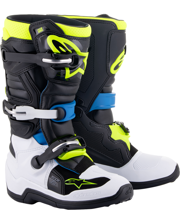BOTAS INFANTILES ALPINESTARS TECH 7 S negro /azul amarillo fluor