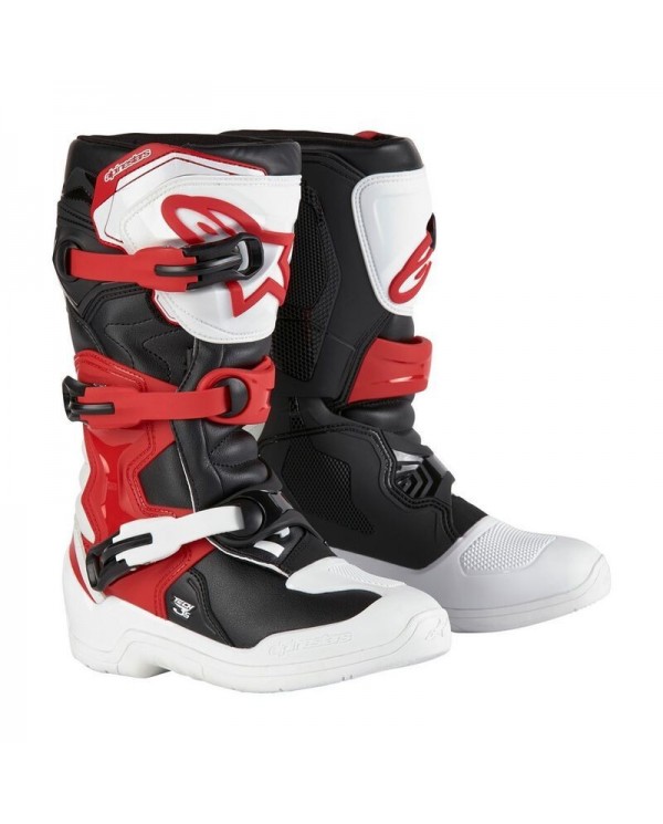 Botas Infantiles Alpinestars Tech 3S Negro/Blanco/Rojo