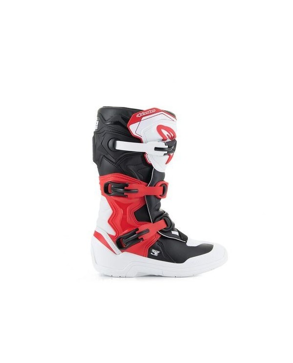 Botas Infantiles Alpinestars Tech 3S Negro/Blanco/Rojo