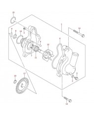 Cierre cojinete bomba agua original Suzuki LTZ 400 K5 K6 K7 (n7) y LTR 450 K6 K7 (n5)