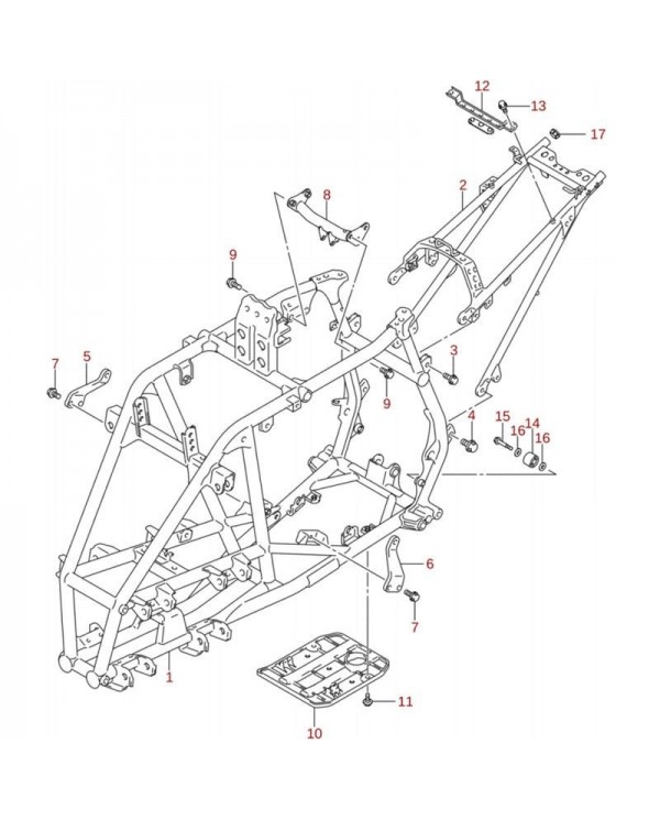 Rodillo cadena cuadro original LTZ 400 (n14)