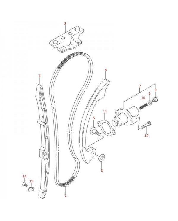 Patin cadena distribucion original LTZ 400 (n4)