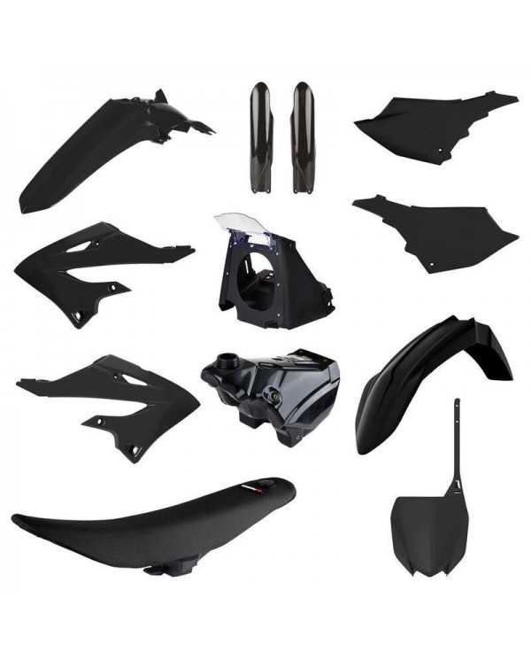 Kit Plásticos Polisport MX Restyling Yamaha YZ 125/250 02-21 Look 22 Negro