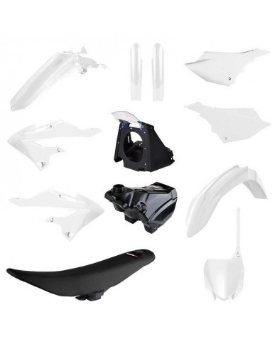 Kit Plásticos Polisport MX Restyling Yamaha YZ 125/250 02-21 Look 22 Blanco
