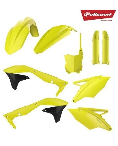 Full Kit Plásticos Polisport Kawasaki KX 450 F 16-18 Amarillo Flúor