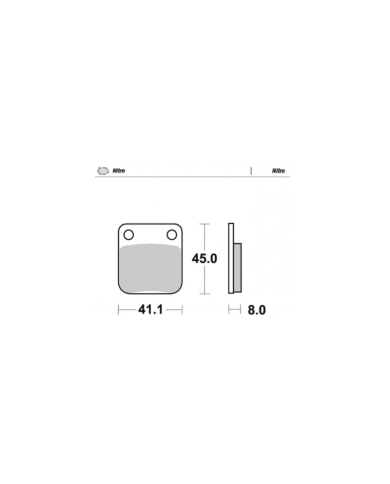 Pas de freno del NITRO  MOTOMASTER  sinterizadas KAWASAKI SUZUKI YAMAHA HUSQVARNA Pas de freno del NITRO  MOTOMASTER  sinterizadas KAWASAKI SUZUKI YAMAHA HUSQVARNA