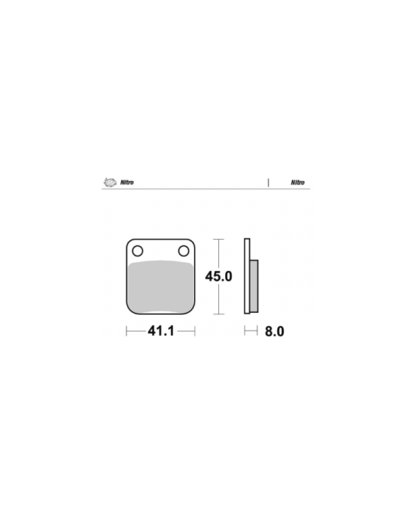 Pas de freno del NITRO  MOTOMASTER  sinterizadas KAWASAKI SUZUKI YAMAHA HUSQVARNA