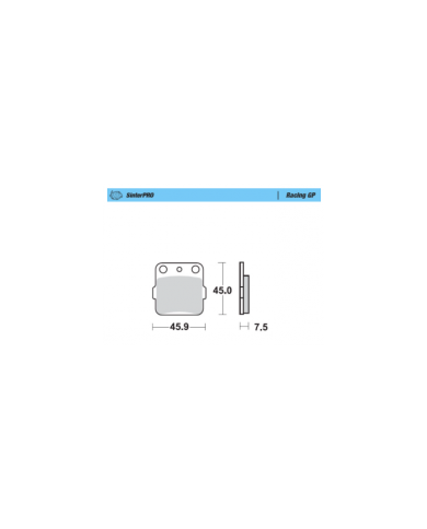 Pastillas de freno del/tras RACING GP MOTOMASTER sinterizadas Honda Suzuki Yamaha Pastillas de freno del/tras RACING GP MOTOMASTER sinterizadas Honda Suzuki Yamaha
