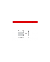 Pastillas de freno del/tras RACING SERIES MOTOMASTER  sinterizadas Honda Kawasaki Yamaha Suzuki