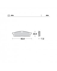 Pastillas de freno delantero MOTOMASTER NITRO  Yamaha YZ 65 80 85