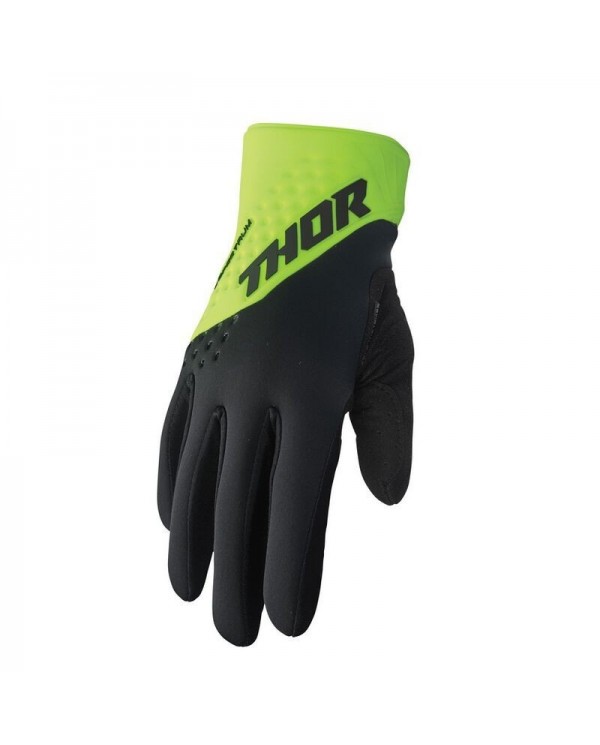 Guantes Thor Spectrum Cold Weather Negro/Amarillo Fluor