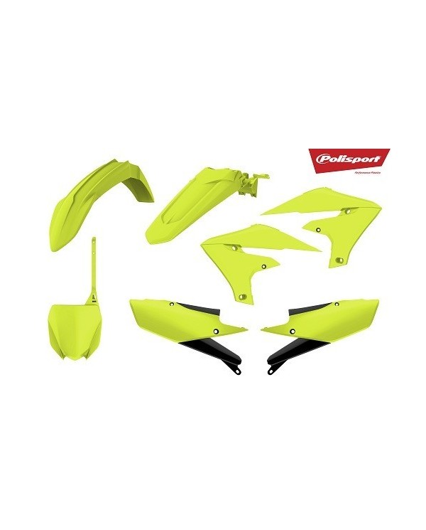 KIT PLÁSTICOS POLISPORT YAMAHA YZ250F(19) YZ450F(18-19) Amarillo flúor
