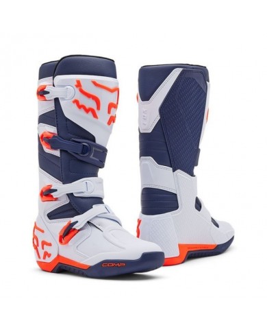 Botas FOX Comp White / Blue Navy