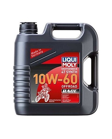 Garrafa de 4L aceite Liqui Moly 100% sintético 10W-60 Off road Race Garrafa de 4L aceite Liqui Moly 100% sintético 10W-60 Off road Race