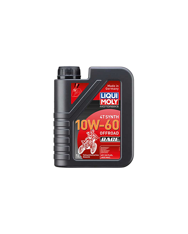 Botella de 1L aceite Liqui Moly 100% sintético 4T Synth 10W-60 Off road Race 3053,3053