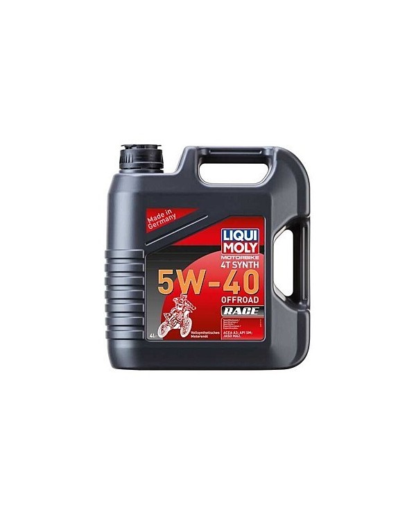 Garrafa de 4L aceite Liqui Moly 100% sintético 4T Synth 5W-40 Off road Race 3019, 3019