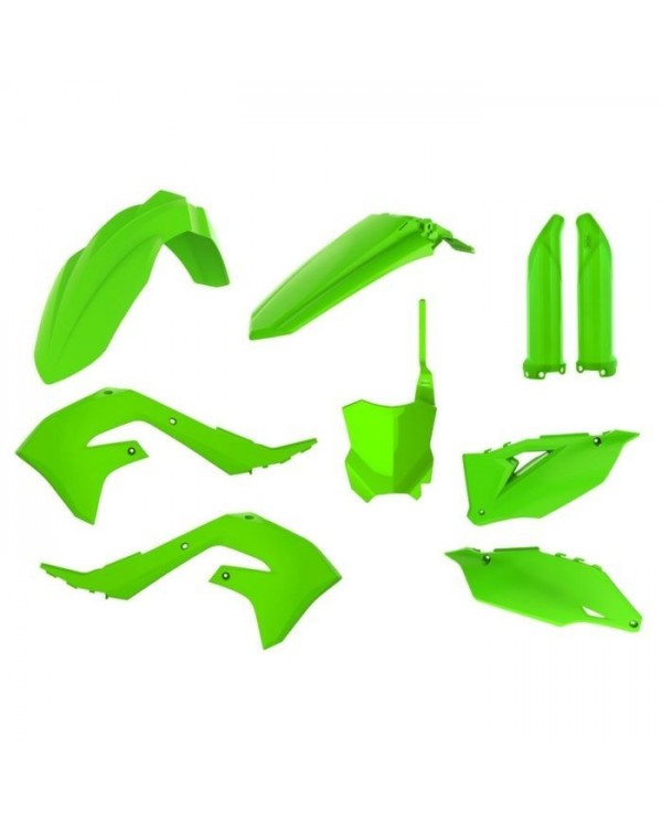 Full Kit Plásticos Polisport Kawasaki KX 250 21-24 KX 450 19-23 Verde Flúor