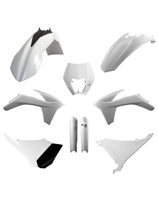Full Kit Plásticos Polisport KTM EXC/EXC-F 12-13 Blanco,91461