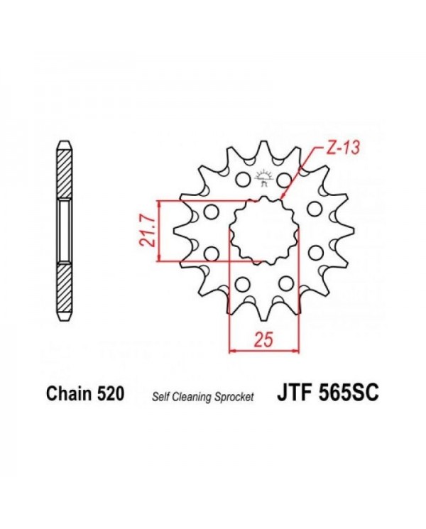 Pinon JTF565 YAMAHA YFZ 450 YFM 660 Raptor