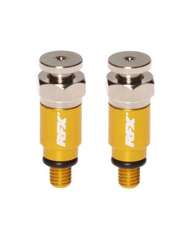 Purgadores de aire de horquilla RFX Pro M5 x 0,8 (amarillo) Kayaba/Showa