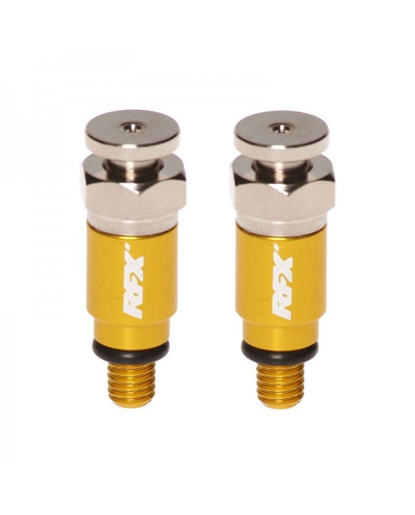 Purgadores de aire de horquilla RFX Pro M5 x 0,8 (amarillo) Kayaba/Showa