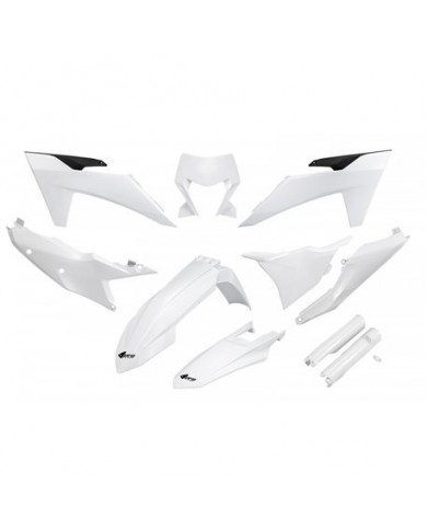 Full Kit Plásticos Ufo Ktm Exc-f  (2024-2025) Blanco ,KTKIT530F@042