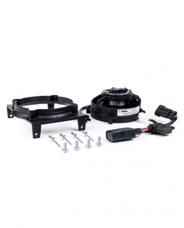 Ventilador de radiador SPAL original y kit de montaje para SHERCO, con cable y relé,  2018 a 2023