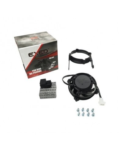 Kit  ventilador Exed y soporte de montaje para KTM y Husqvarna TPI, con relé, modelos de motocross de 2017 a 2023, 2Y4 tiempos Kit  ventilador Exed y soporte de montaje para KTM y Husqvarna TPI, con relé, modelos de motocross de 2017 a 2023, 2Y4 tiempos