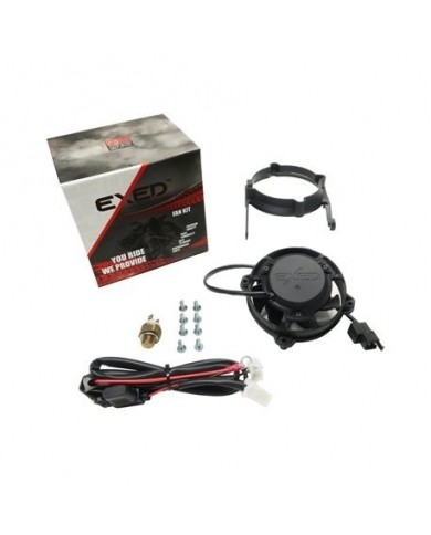 Kit ventilador Exed y soporte de montaje para KTM y Husqvarna, con interruptor térmico, modelos de motocross de 2017 a 2023, 4 t Kit ventilador Exed y soporte de montaje para KTM y Husqvarna, con interruptor térmico, modelos de motocross de 2017 a 2023, 4 t