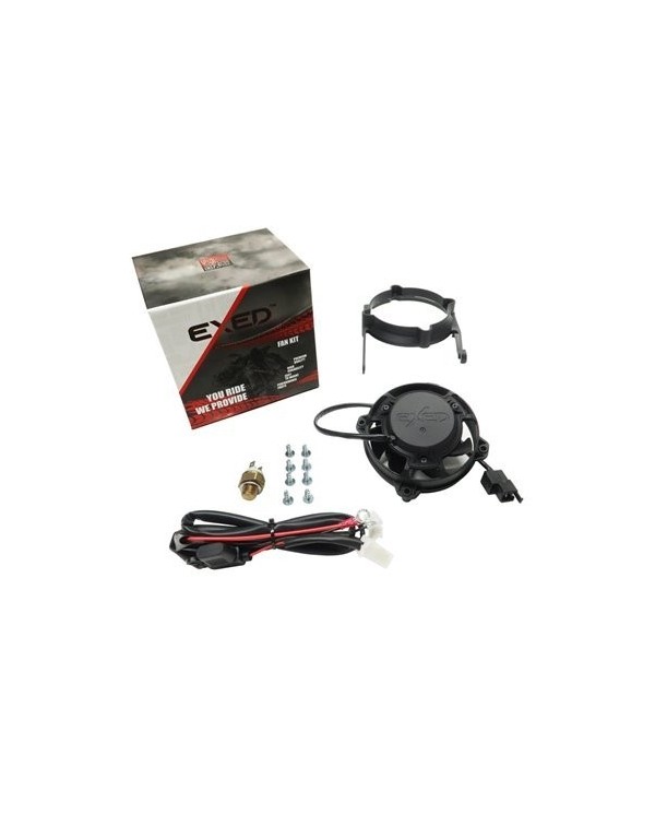 Kit ventilador Exed y soporte de montaje para KTM y Husqvarna, con interruptor térmico, modelos de motocross de 2017 a 2023, 4 t