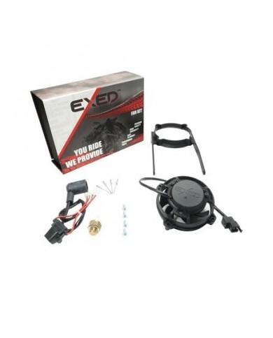 Kit  ventilador  Exed y soporte de montaje para KTM y Husqvarna, con interruptor térmico,  de 2004 a 2016, 4 tiempos Kit  ventilador  Exed y soporte de montaje para KTM y Husqvarna, con interruptor térmico,  de 2004 a 2016, 4 tiempos