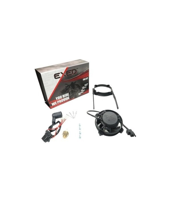 Kit  ventilador  Exed y soporte de montaje para KTM y Husqvarna, con interruptor térmico,  de 2004 a 2016, 4 tiempos Kit  ventilador  Exed y soporte de montaje para KTM y Husqvarna, con interruptor térmico,  de 2004 a 2016, 4 tiempos