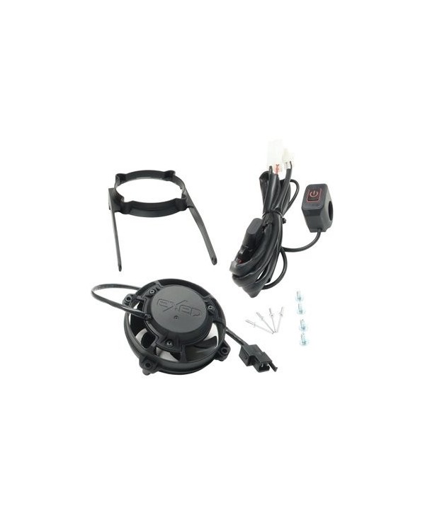 Kit ventilador  Exed y soporte de montaje para KTM y Husqvarna, con interruptor de encendido/apagado LED, de 2004 a 2016