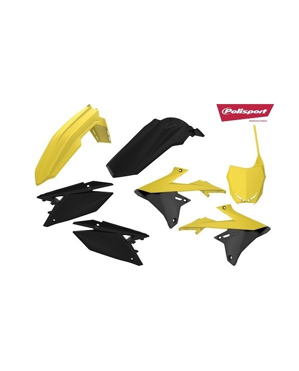Kit Plásticos Polisport Suzuki RMZ 250 19-.. RMZ 450 18-.. Amarillo/Negro