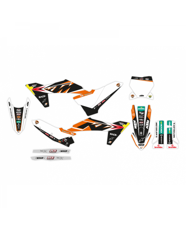 Kit de adhesivos + funda de asiento BLACKBIRD Replica Trophy 22 - KTM