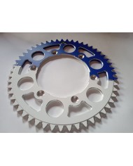 Corona aluminio  Yamaha WR/YZ/YZF 99-.. azul/blanca