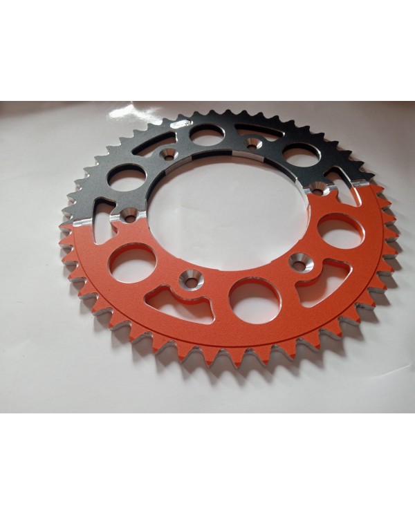 Corona aluminio  Ktm Exc/F -Sx/f naranja/negro