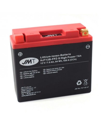 Batería moto HJT12B-FPZ-S JMT Litio-ion High Power 7AH,707.00.47