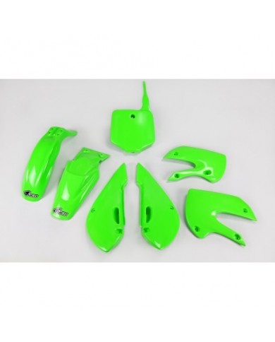 Kit De Plasticos Ufo Kawasaki Klx 110 (2001-2009) Color Verde