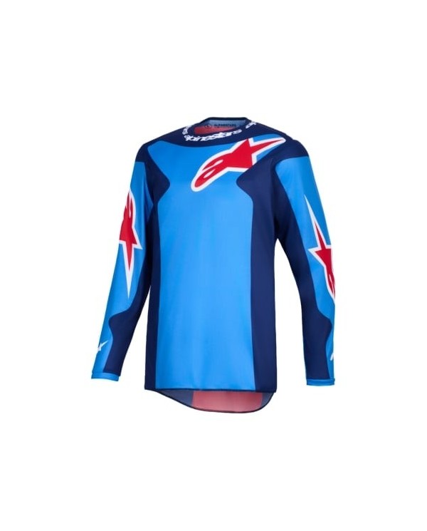 3761126-730,Camiseta Alpinestars Fluid Grid Color Azul / Rojo